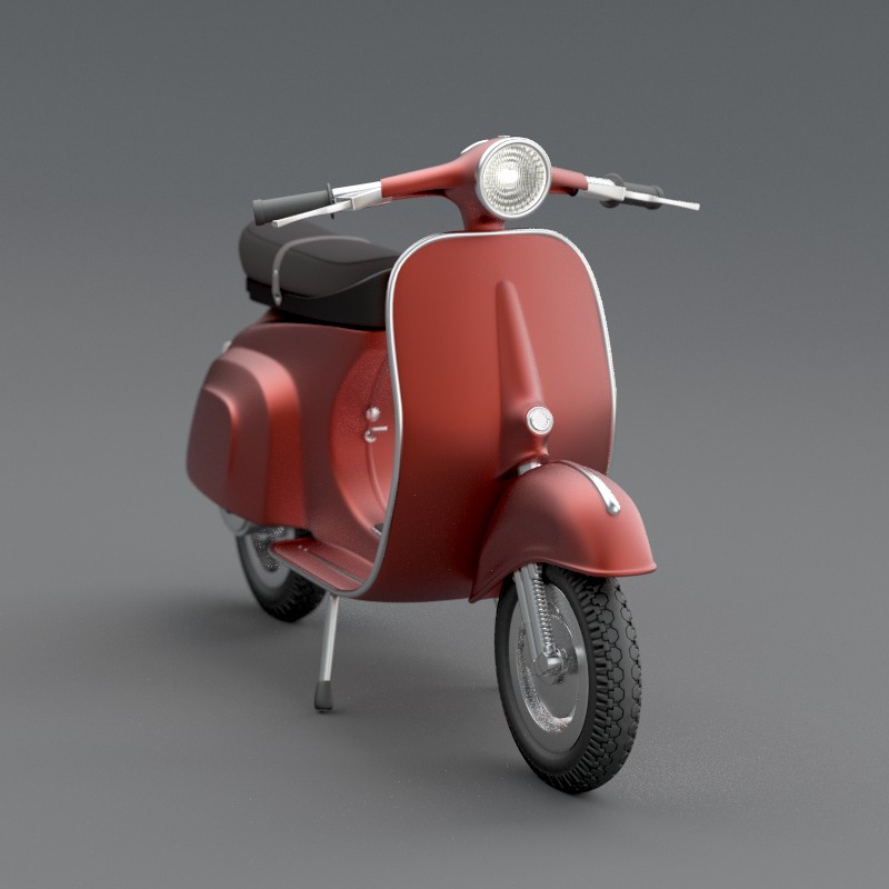 Vespa - High poly model preview image 1